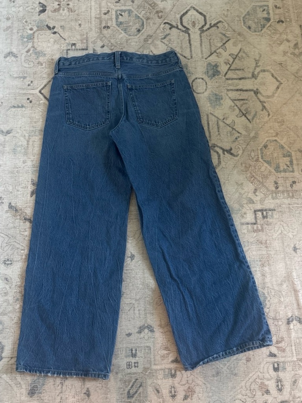 J.Crew 84 Low Rise Wide Leg Jeans in Medium Blue - Picture 3 of 3